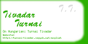 tivadar turnai business card